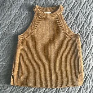 Madewell halter neck green top S